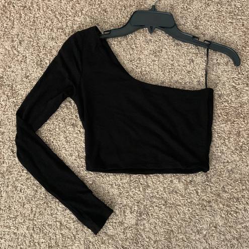 Naked Wardrobe NWOT  One Shoulder Crop Top