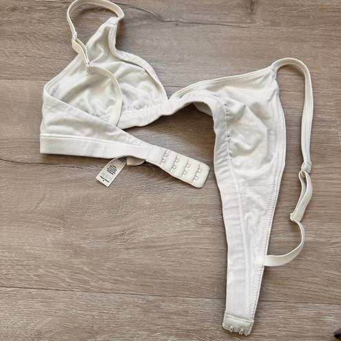 SKIMS Cotton Bralette in Bone