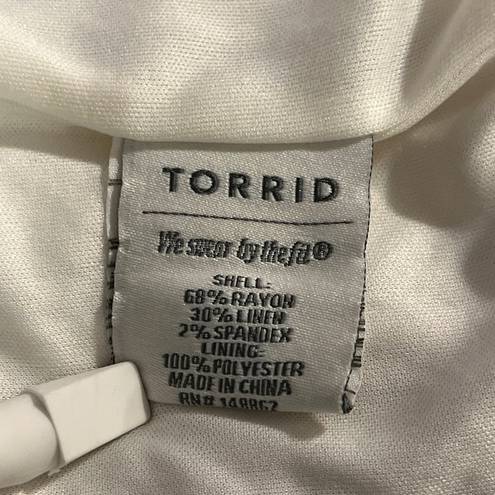 Torrid  Striped Linen Blazer