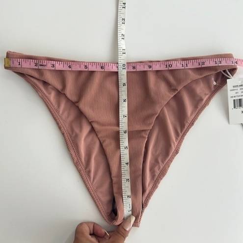 Good American NWT  Ribbed Better Cheeky Bikini Bottom Desert Rose Size 3 / Large