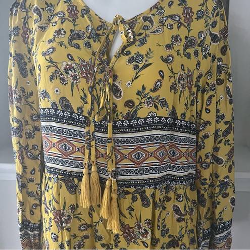 Luxology  Women's Boho Border Midi Dress, Size L