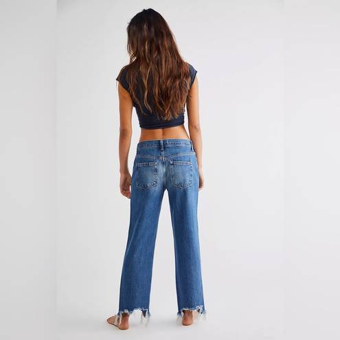 We The Free NWT FREE PEOPLE Maggie Mid Rise Straight Jeans Size 25