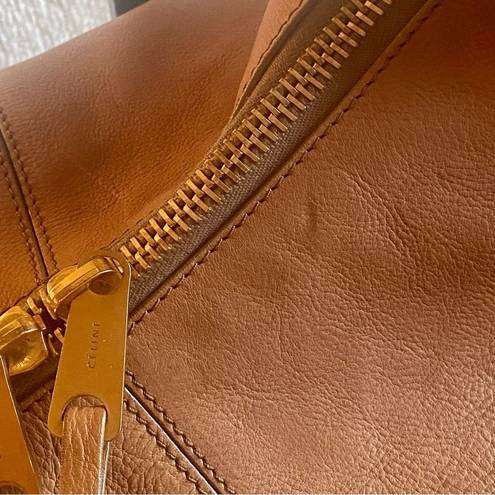 CELINE  Leather Round Hobo Shoulder Bag