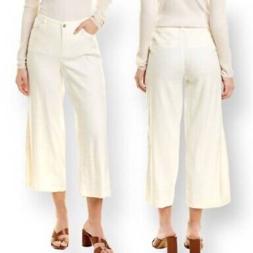 NYDJ  Womens Linen Cropped Wide Leg Pants size 10 NWT (b17)