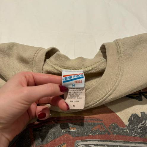 Crewneck Sweatshirt Tan Size M