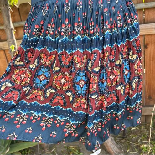 Farm Rio  Libali Sea BL Pleated Mini Skirt size S