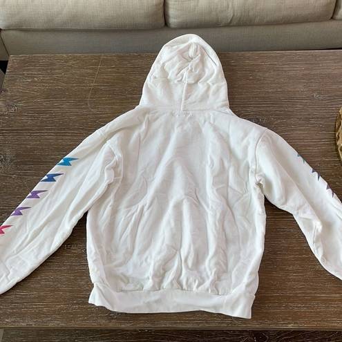 Shadow Hill White  USA Gradient Lightning Hoodie