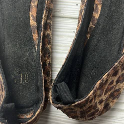 Gap   Women's Animal Print Bow Style Ballet Flats Sz 7