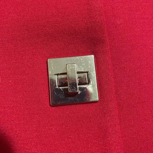 Tommy Hilfiger  3 Turn Clasp Cropped Blazer Red Size 6