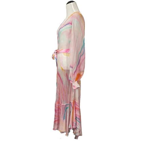 Rococo  Sand Davina Robe Dress - Pink Multi - XS