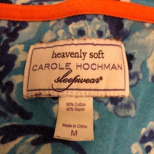 Carole Hochman Heavenly Soft  Short Sleeve Boho Nightgown Medium
