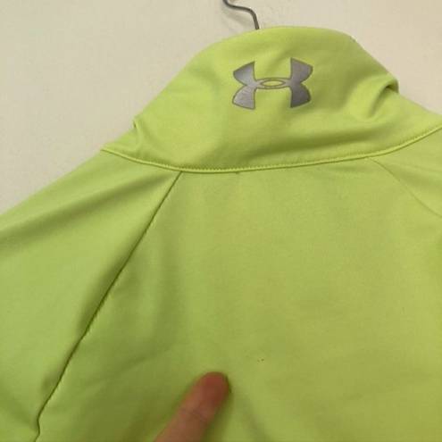 Under Armour  Studio Active Track Jacket HeatGear Semi Fitted Lime Green Small S