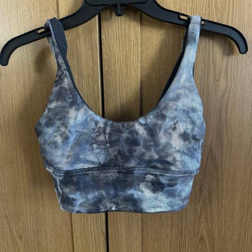 Lululemon Grey / Silver Sparkle Reversible Align Sports Bra