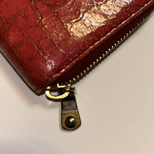 Miu Miu Authentic  Zip Wallet - Crocodile embossed leather - Zippy
