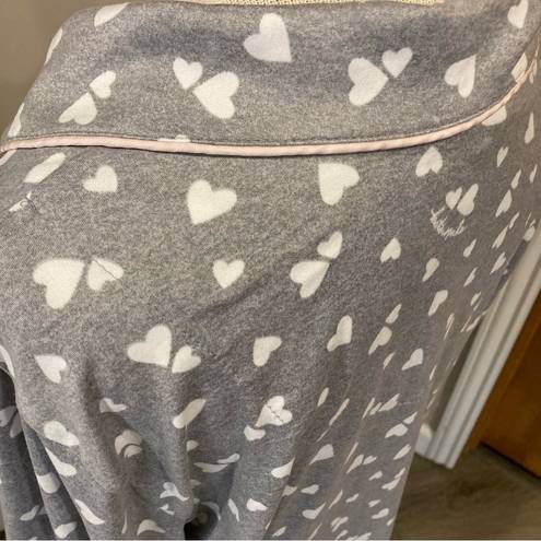 Kate Spade  Grey Heart Design Long Sleeve Button Down Top Women’s Plus Size 1X