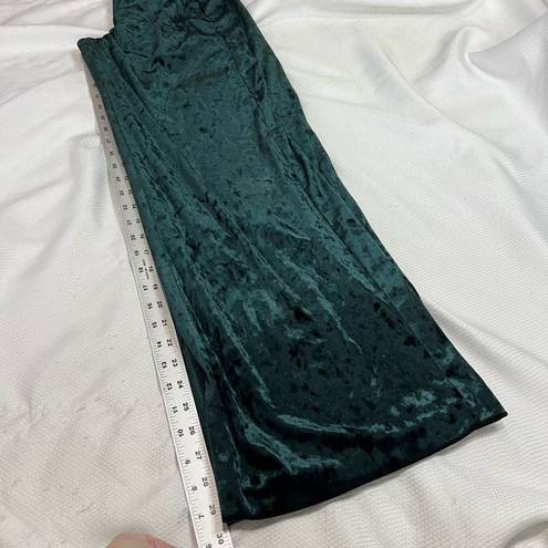 Cynthia Rowley  Dark Green Velvet Wide Leg Pants Sz 4