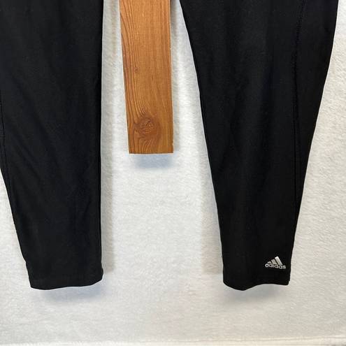 Adidas  Climalite Black Mid Rise Cropped Leggings Size L