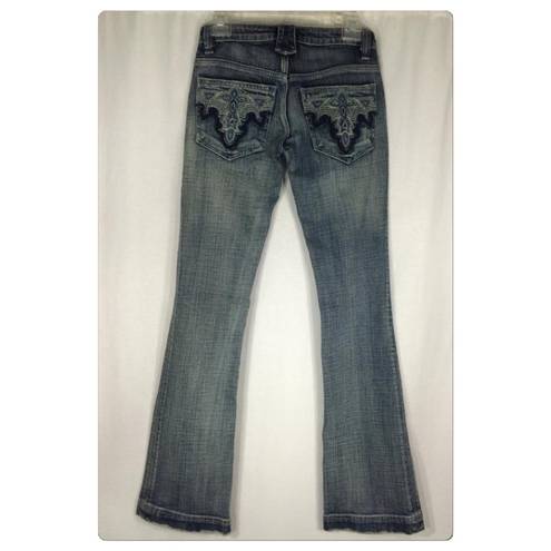 Antik Denim  distressed faded flare jeans size 25