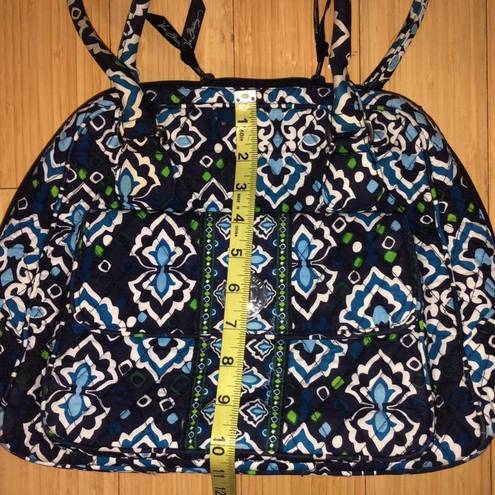 Vera Bradley Retired  Turnlock Satchel Ink Blue