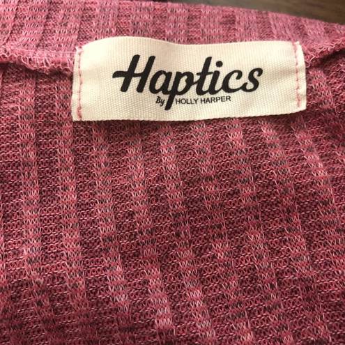 Harper Haptics Holly  3X women's light sweater tunic rib knit balloon sleeve