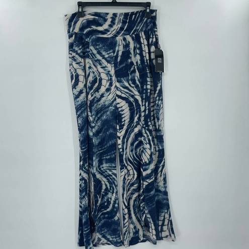 Petal NWT Clara Sun Woo Draped Front Slit Ankle  Pant Carefree Travel Fabric