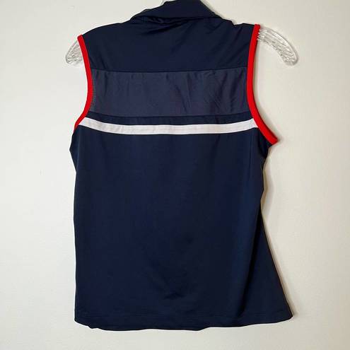 FILA  Pullover Sleeveless Performance Top Blue & Red Sz Small