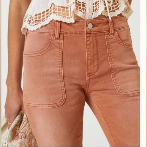 Pilcro 🌞  x Anthropologie The Low Rise Icon Flare Jeans in Bronze