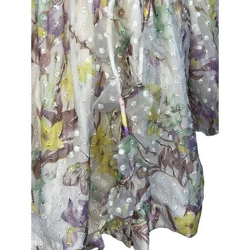 Alexis  Behati Dress in Floral Embroidered Medium New Womens Floral Mini