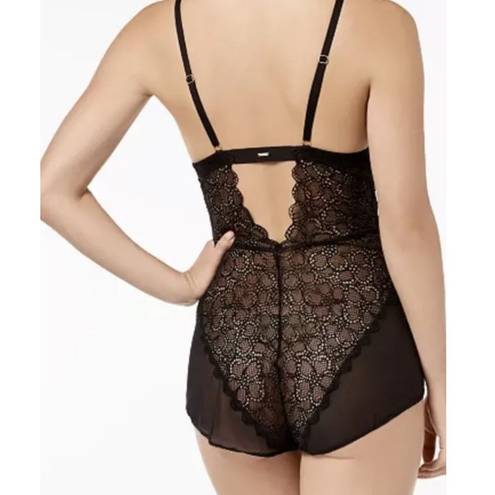 DKNY  Shapewear Teddy Romper Lace Black Adjustable Straps Size L NWT