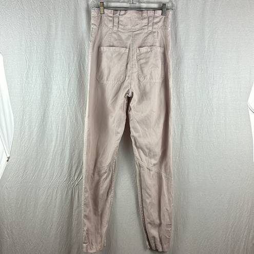 ALC Frank A.L.C. High Waisted Pink Tapered Pants