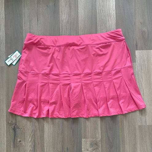 Edge Lillie Green Womens Skort Skirt Size XL Scallop  Sporty Athletic GolfPockets