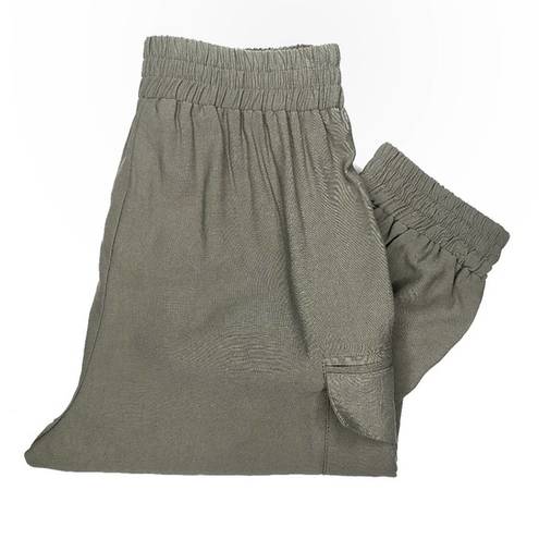 Lulus  The Bottom Line Olive Green Cargo Joggers