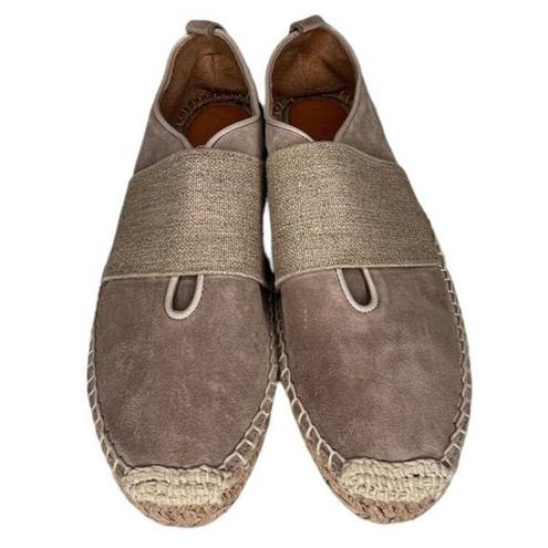 Rag and Bone  Womens Nina Tan Smoke Suede Slip-On Platform Espadrilles Sz 9.5/39.5