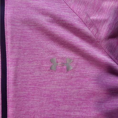 Under Armour Women's  Heatgear Pink 1/4 Zip Sweatshirt Size M Loose Fit