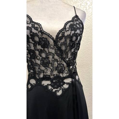 Frederick's of Hollywood  Vintage 90s Black Maxi Lingerie 