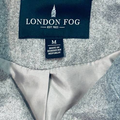 London Fog  Double Button Pea Coat Wool Blend Women's Size M