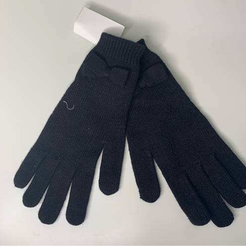 J.Crew NWT  Bow Tech Gloves Black