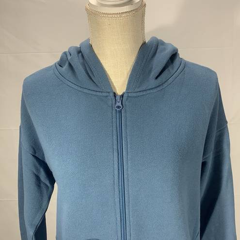 Vera Bradley Full Zip Blue Sweatshirt Hoodie Size Small