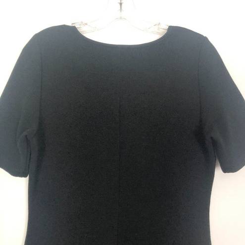 Mario Serrani  Short Sleeve Ribbed Black  Dress Size S