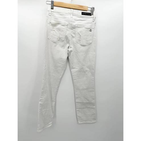 Rock & Republic  Kendall White Cotton Blend Denim Capri Jeans Women's Size 4