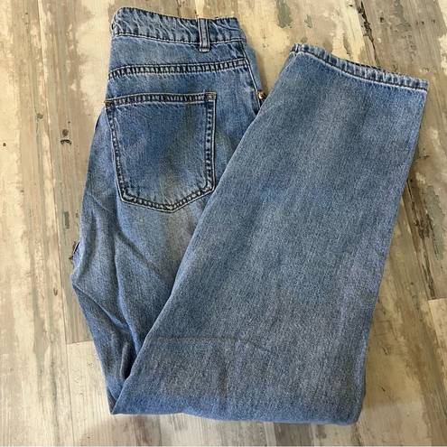 Pretty Little Thing  Blue Mom High Waisted Jeans