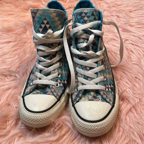 Converse  Women Chuck Taylor All Star Aztec Multicolor High Top Sneakers Size 7