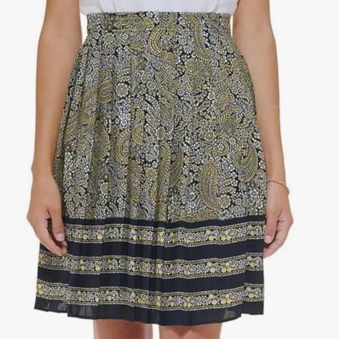 Tommy Hilfiger  Paisley Knee Pleated Skirt, Size 12, New with Tag