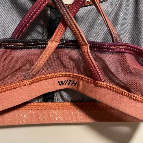 Peloton  WITH Sunrise Fade Strappy Sports Bra- Size Large