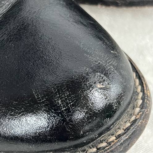 Justin Boots  Black leather Roper Size 6.5B vintage
