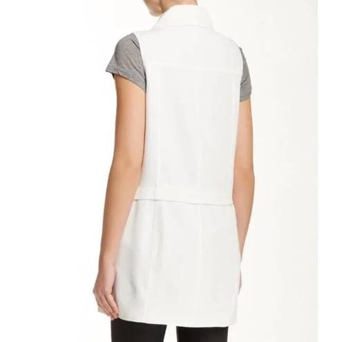 1. State White Zip Off Sleeveless Vest M