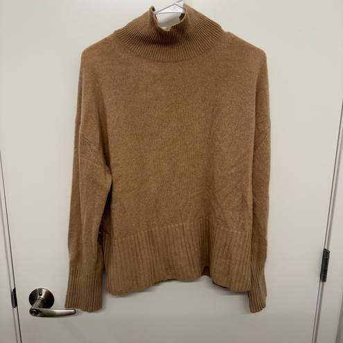 Everlane Cashmere Tan Turtleneck Sweater