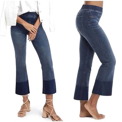 Spanx  Cropped Flare Raw Hem Jeans