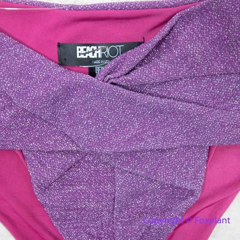 Beach Riot NEW  Zurie Bikini Bottoms in purple, size S