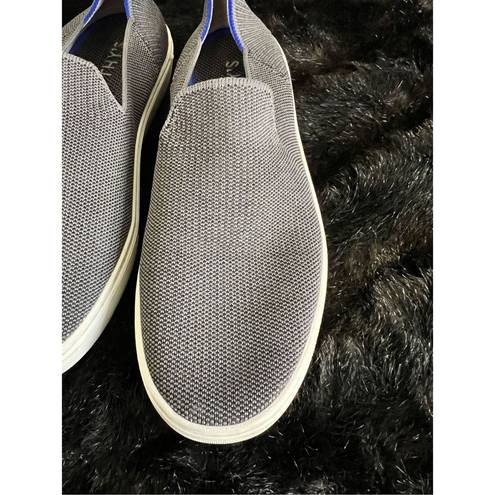 Rothy's  The Original Slip On Sneaker Anchor Textile Blue grey Women’s US 8.5